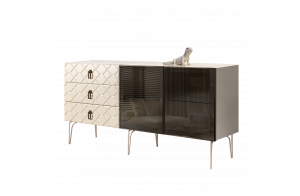 Комод для гостиной Богемия Фарфале (Bogemia Farfalle) БМКМ-4(Fa) [5]